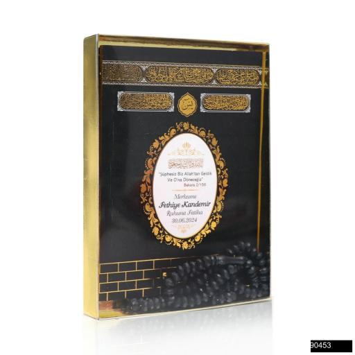 Çanta Boy 80 Sayfa Karton Kapak Yasin + Asetat Karton Gold Kutu + Gül Kokulu Tesbih Hediye Seti